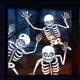 thumbnail image 1 of Pegatinas de calavera de Halloween NQ paquete de 4 3 calcomanías de ventana de calavera aterradoras, 1 of 5