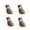 Brown, variant on Tvtnvo 4 pack Dog Boots Non Slip Breathable Soft Sole Protective Pet Shoes with Adjustable Closure for Outdoor Walks Home and Car Lightweight Flexible Easy to Wear Brown 1.1in