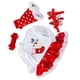 thumbnail image 4 of 1 Set Baby Baby Manga larga Vestido Zapatos de Navidad Elasticidad Diadema Pierna Calentador, 4 of 5