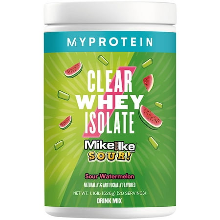 Clear Whey Isolate Mike and Ike Sour - Sour Watermelon (1.16 Lbs. / 20 Servings)