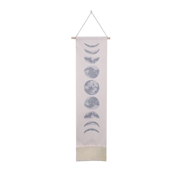 Tapiz de Eclipse Lunar liwang decoración del hogar blanco