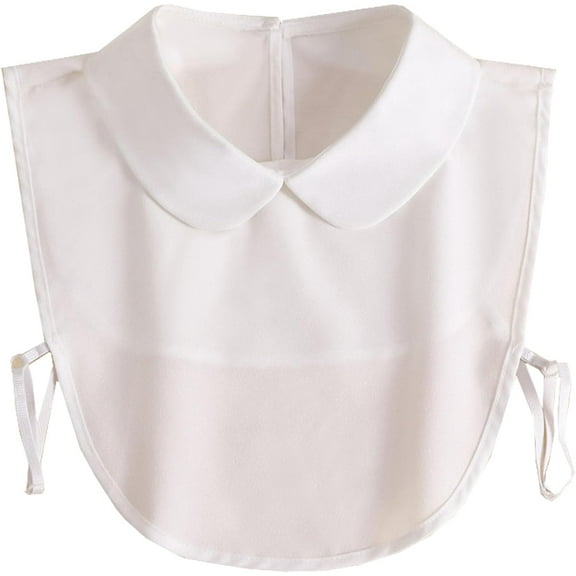 Zhengup Chiffon Fake Collar Detachable Dickey Collar Half Shirts Blouse False Collar Top for Women Girls Outfits