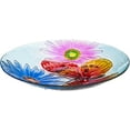 thumbnail image 2 of Evergreen Graceful Butterfly Glass Birdbath Bowl, 18 inches, 2 of 5