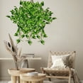 thumbnail image 4 of UNLLLL Artificial Green Wall Hanging Plant, 1 Pcs Trident Wire Simulation Green Planting, Plastic Faux Pothos Vines Hanging Plant, for Wall Home Living Room Indoor Outdoor Decor, 4 of 7