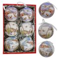thumbnail image 2 of 6 piezas de adornos de bolas colgantes para árbol de Navidad, adornos decorativos para regalo de Año Nuevo, Navidad, fácil de colgar, adornos de bolas para bricolaje, fiesta de Navidad, 2 of 5