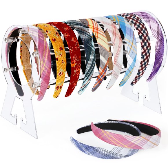 Suneerplay Headband Holder Clear Acrylic Headband Organizer Headband Holder Organizer Headband Display Stand Headband Storage Stand Hairband Stand For Women And Girls