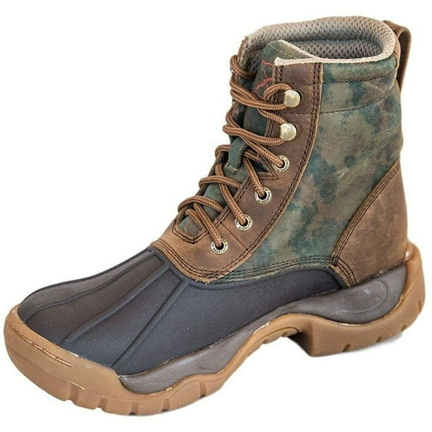 Twisted X - Womens Twisted X Waterproof Rubber Laceup Boot Camo Color