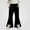 Black, variant on SGFCWSX Girls Flare Pants, Elastic Waist Corduroy Bell Bottom Casual Trousers with Bow Pockets for Kids School Daily Wear Pink Size 7