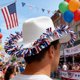 thumbnail image 5 of Sombrero de Vaquero Patriótico Americano para Fiestas Del Día de La Independencia: Accesorio Fotogénico Adornado con Rayas Metálicas para Desfiles, Reuniones Familiares y Celebraciones Al Aire Libre., 5 of 6