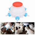 thumbnail image 5 of Piggy Milk Feeder 2.5L Round Piglet Poultry Breeding Feeder with 6 Pacifiers for Lambs, Piglets, Cow, 5 of 5