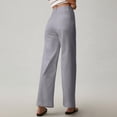 thumbnail image 4 of Fashionable stretch cotton cropped wide-leg jeans, casual ankle-length jeans, 4 of 8