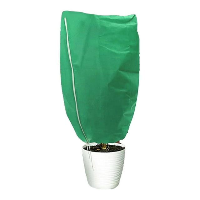 1 Pce Housse de Plante Non Tissée avec Cordon de Serrage et Fermeture Éclair pour Protection Antigel des Plantes 80 cm x 120 cm