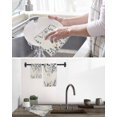 thumbnail image 5 of Blue Grey Eucalyptus Kitchen Dish Towels for Drying Dishes Set of 3, Farmhouse Weeping Leaves on Linen Waffle Weave Microfiber Hand Tea Bathroom Towels Quick Dry & Absorbent Towel 12x12, 5 of 7