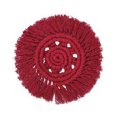 thumbnail image 1 of HEVIRGO Coaster Hand-woven Multi-purpose Table Decor Cotton Coffee Cup Mat for Drink, 1 of 10