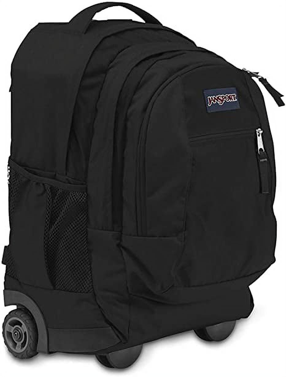 JanSport Driver 8 Rolling Backpack - Wheeled Travel Bag with 15-Inch Laptop Sleeve (Black) - image 4 of 4