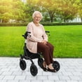 thumbnail image 4 of Goplus Foldable Height Adjustable Rollator Walker with Seat, Storage Bag for Seniors Black, 4 of 10