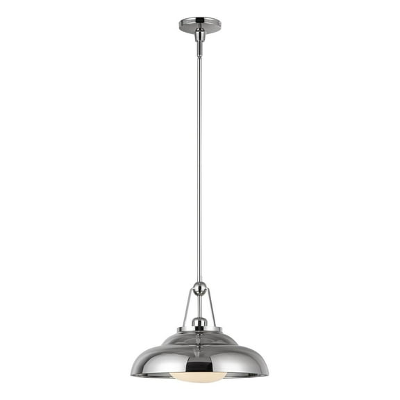 PD344014PNGO-Alora Lighting-Palmetto - 1 Light Pendant-11.63 Inches Tall and 14.5 Inches Wide-Polished Nickel Finish