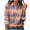 A Red, variant on Women's Button Down Shirt Long Sleeve Collared Blouses Dressy Casual Business Work Tops Floral Print Dress Shirts Khaki S