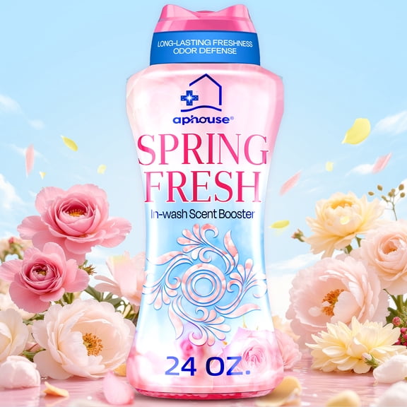 aphouse Floral In-Wash Laundry Beads, 24 oz, Laundry Scent Booster Beads, Long Lasting Freshness & Stain Lift For Beads Laundry