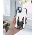 thumbnail image 5 of FINCIBO Soft Rubber Protector Cover Case for Apple iPhone 14 6.1" 2022, Animal Black Rust Doberman Pinscher Dog, 5 of 5