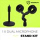 thumbnail image 5 of Kit de Soporte de Micrófono Doble para Micrófono Presidencial con Soporte Universal Doble Amortiguador. Instalación., 5 of 5