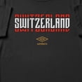 thumbnail image 2 of Umbro Men's Switzerland Stacked Soccer T Shirt (Black, S-XXXL), 2 of 4
