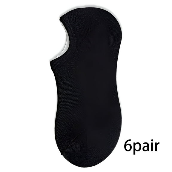 TELOLY 6Pairs Mens Ankle Socks9-13Mens Ankle Socks Size 9-11 Men's Socks ,Black