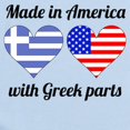 thumbnail image 2 of CafePress - Made In America With Greek Parts Body Suit - Long Sleeve Cotton Baby Bodysuit, 2 of 4