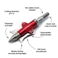 thumbnail image 2 of Rexpid Broadhead - REXPID II - 2 Locked & Loaded Blades - Opens On Impact - Powerful Penetrating Force - 1½˝ Cutting Diameter - 0.028" Blade Thickness - 100 Grain - 3 Pack, 2 of 9
