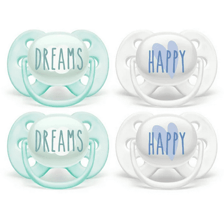 UPC: 0075020089212 | Philips Avent SCF222/43 Ultra Soft Pacifier 0-6 months Dreams and Happy Designs 4 pack