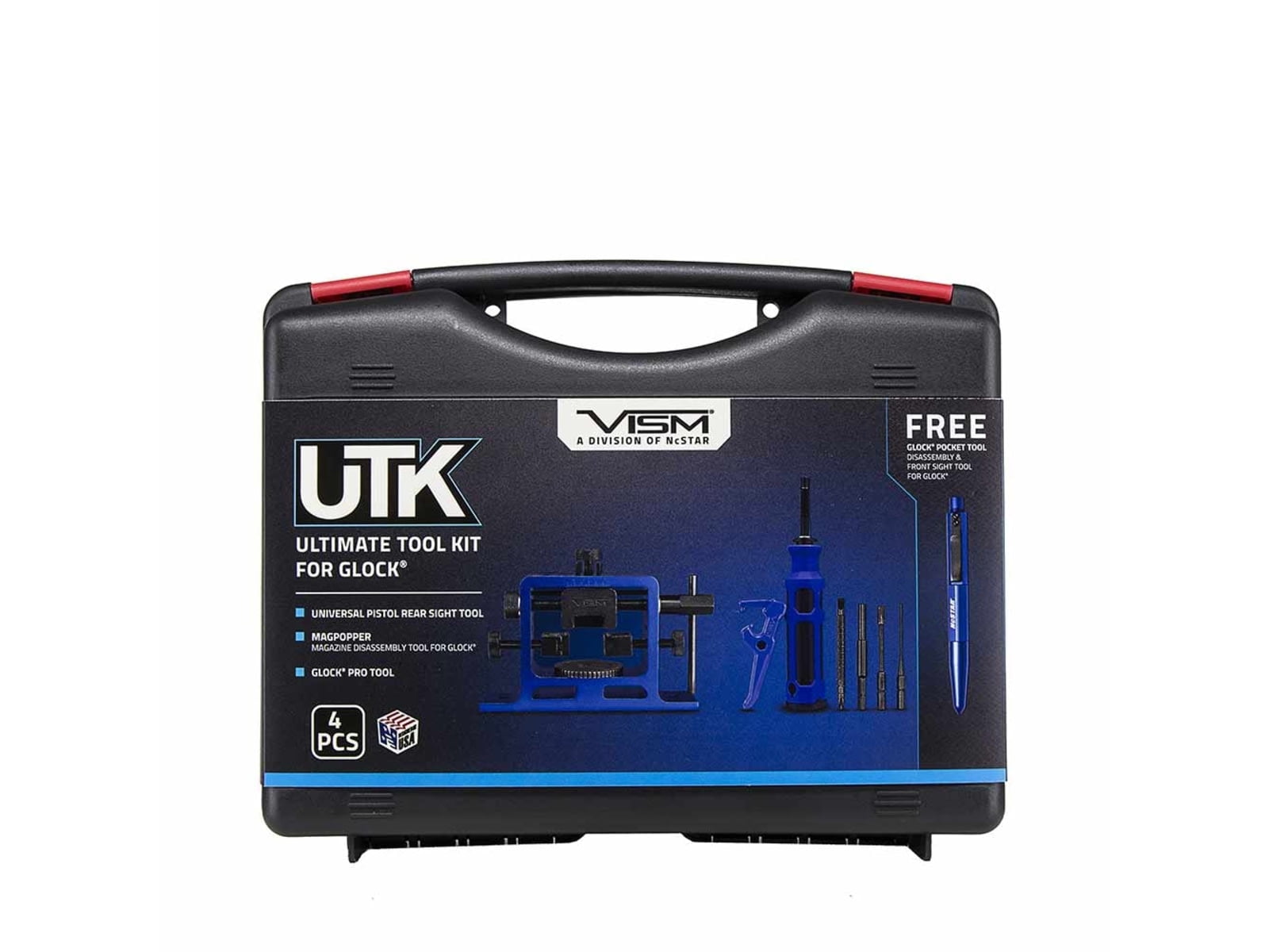 VISM Ultimate Tool Kit with Case, for Glock Handguns, Black/Blue