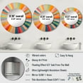 thumbnail image 5 of Designart "Colorful Mid Century Optical Charm I" Abstract Round Mirror Wall Decor Mid-Century - Large Multi-Color Round Bathroom Mirror - Round Mirror - 36" x 36", 5 of 7