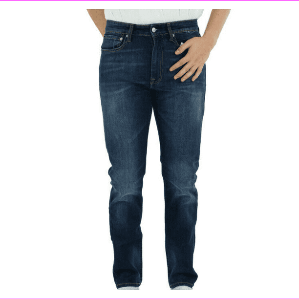 Calvin Klein Jeans Men's Athletic Taper Jeans Blue 34 x 34 