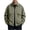 a01Army Green, variant on LODIENY Mens Big and Tall (M-5XL) Jacket Classic Fit Collared Outdoor Windbreaker Relaxed Fit Snap Button Coat with Zipper Pockets Army Green L