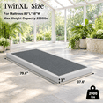 3 Inch Box Spring For Xl Bed Low Profile With Fabric Cover - Walmart.com