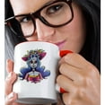 thumbnail image 2 of 3drose, Cinco De Mayo Party Skull Head Mexican, 11oz Two-tone Red Mug, 2 of 6