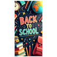 thumbnail image 1 of Back to School Books Clock Kids Poster Backdrop Banner Classroom Supplies Educational Decorations School Event Party Photography Props, 1 of 4