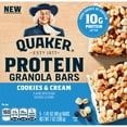 thumbnail image 2 of (2 pack) Quaker Protein Granola Bars, Cookies & Cream, 1.41 oz, 5 Count, 2 of 9