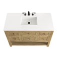 thumbnail image 5 of James Martin 330-V48-LNO-3WZ Single Vanity Light Natural Oak w/ White Zeus Top, 5 of 9