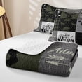 thumbnail image 4 of Erosebridal Olive Camping Patchwork Twin Quilt Set,Adventure Camp Twin Coverlet Set For Boys,2-Piece, 4 of 7