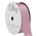 thumbnail image 2 of (3 pack) Offray Ribbon, Chateau Rose Pink 1 1/2 inch Double Face Satin Polyester Ribbon, 12 feet, 2 of 11