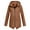 Coffee_1, variant on Godom Casual Hoodie Raincoat for Women Lightweight Slim Fit Drawstring Outerwear Outdoor Travel Waterproof Windbreaker Plus Size Windproof Jacket