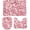 Style-6, variant on Valentines Personalized Hanging Hearts Bathroom Rugs and Mats Set 3 Piece Nonslip 20"x32" Valentines Day Bath Rugs and U-Shaped Contour Toilet Rug Bath Mats Shower Mats Bath Rug Mat