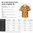thumbnail image 5 of Sikiie Diamond Bohemian Sunflower Print Men's Hawaiian Shirt, Summer Beach Button Pocket Short Sleeve T-Shirt,3X-Large, 5 of 7