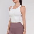 thumbnail image 5 of Ropa deportiva corriente respirable a prueba de golpes del chaleco de las mujeres de la chaqueta de la aptitud de la parte posterior del chaleco de la yoga, 5 of 5