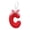 C, variant on E Christmas Alphabet Fabric Pendant Letter For Tree Holiday Decoration And Festive Displays Use Celebrations