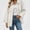 White, variant on Zefriona Womens Fringe Denim Jacket Long Sleeve Button Front Jean Coat Top Pink Size L