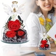 thumbnail image 2 of Mothers Day Gifts, Glass Angel Figurines Flower Decor, Preserved Rose in Glass, Preserved Rose Gifts, Eternal Forever Flower Gifts for Birthday, Anniversary, Gift for Mom Grandma Wife, 2 of 5