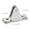 thumbnail image 3 of sweethay Bisagra de acero inoxidable 316, adaptador de Base de montaje para toldo, accesorio para barco, Kayak, veleros, accesorios Bombillas para automóviles, 3 of 6