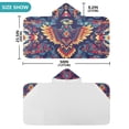 thumbnail image 4 of Yayeee Kids Hooded Towels Toddler Soft Absorbent Beach Bathing Wrap 50" x 23.5", Geometric Eagle, 4 of 5